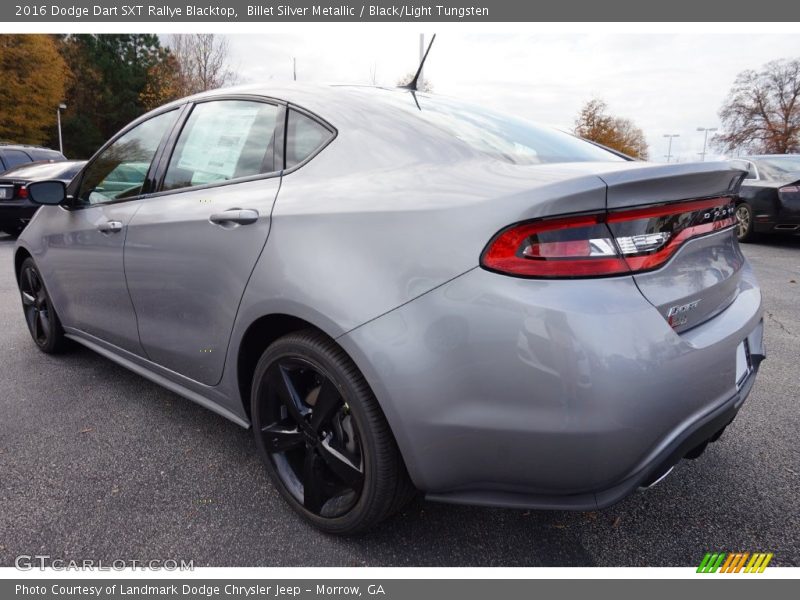 Billet Silver Metallic / Black/Light Tungsten 2016 Dodge Dart SXT Rallye Blacktop