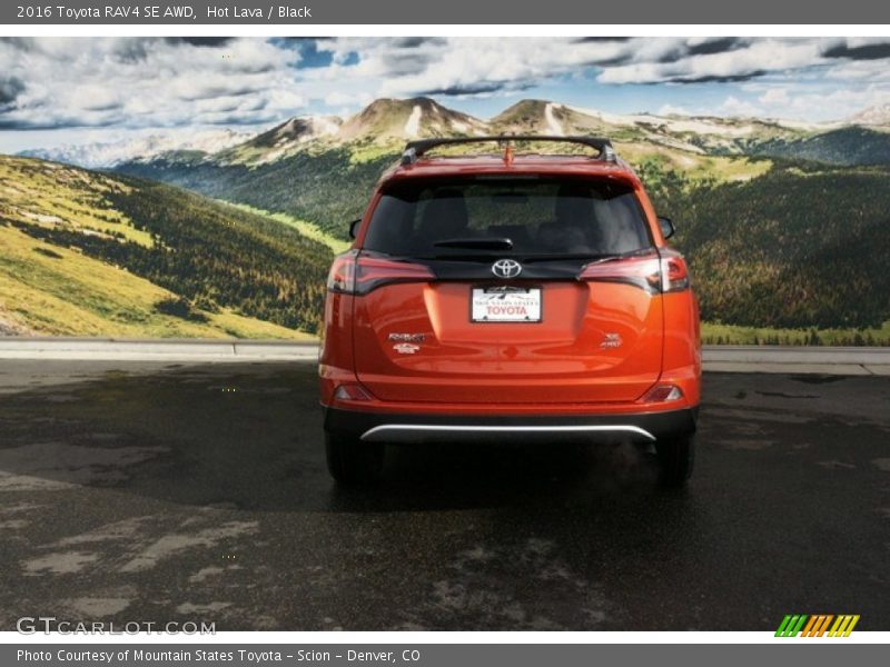 Hot Lava / Black 2016 Toyota RAV4 SE AWD