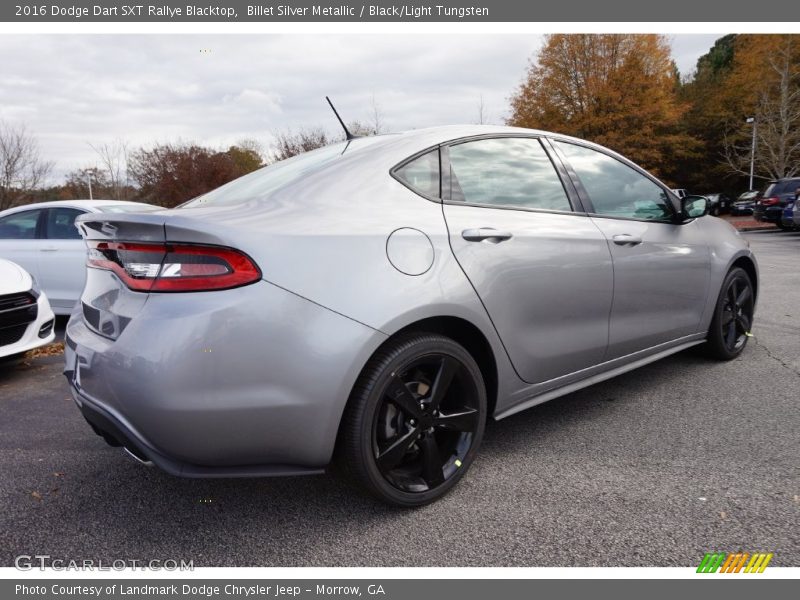 Billet Silver Metallic / Black/Light Tungsten 2016 Dodge Dart SXT Rallye Blacktop