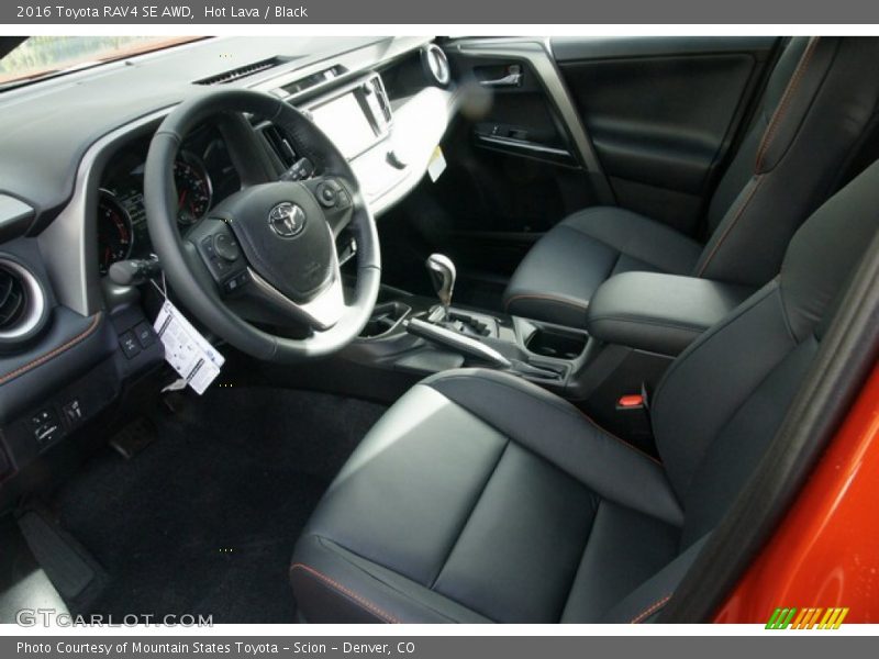 Hot Lava / Black 2016 Toyota RAV4 SE AWD