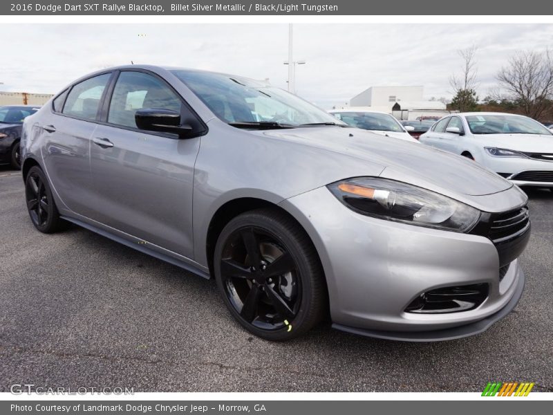 Billet Silver Metallic / Black/Light Tungsten 2016 Dodge Dart SXT Rallye Blacktop
