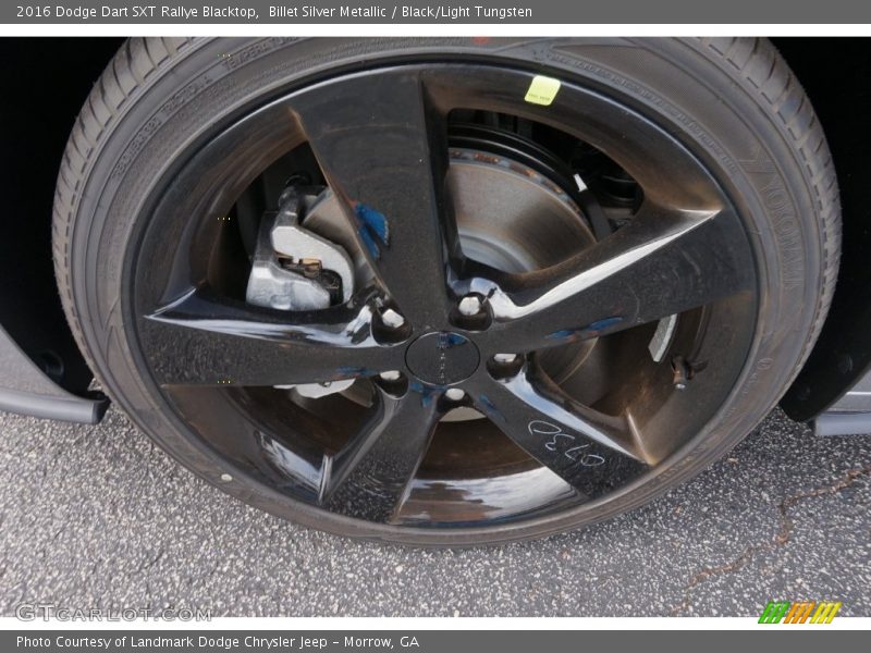 Billet Silver Metallic / Black/Light Tungsten 2016 Dodge Dart SXT Rallye Blacktop