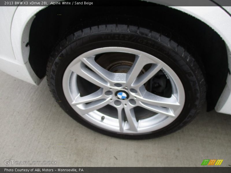 Alpine White / Sand Beige 2013 BMW X3 xDrive 28i
