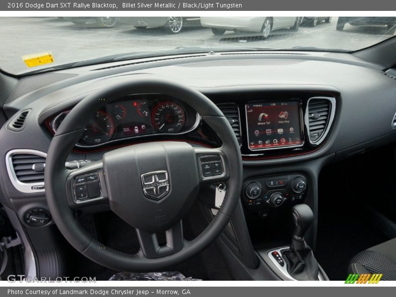 Billet Silver Metallic / Black/Light Tungsten 2016 Dodge Dart SXT Rallye Blacktop