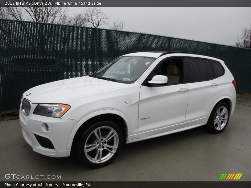 Alpine White / Sand Beige 2013 BMW X3 xDrive 28i