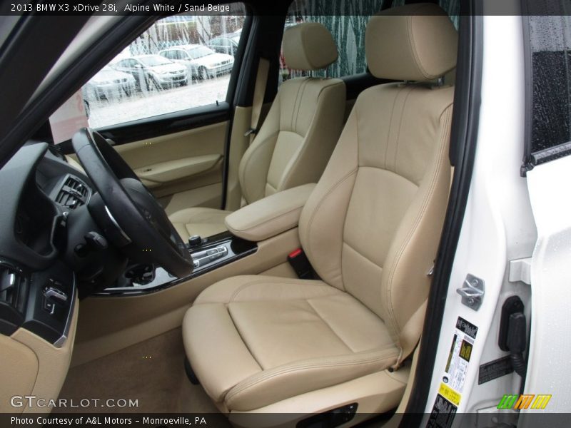 Alpine White / Sand Beige 2013 BMW X3 xDrive 28i