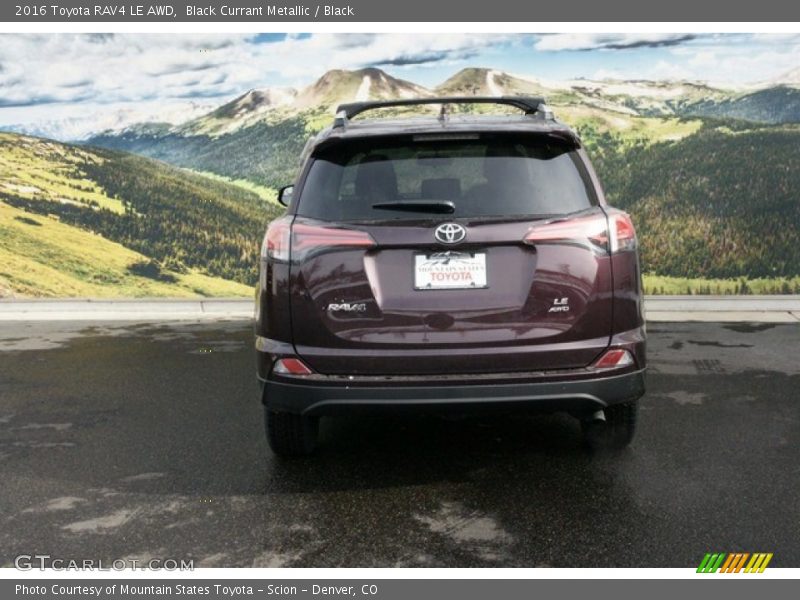 Black Currant Metallic / Black 2016 Toyota RAV4 LE AWD