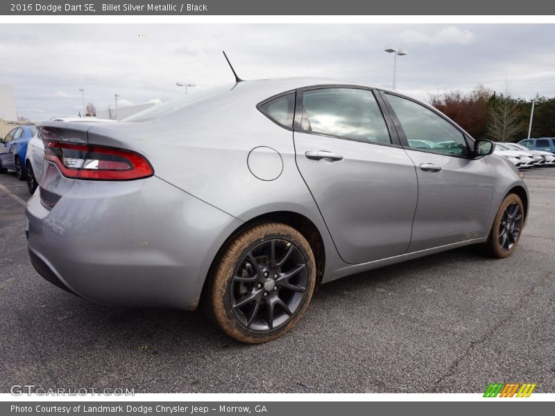 Billet Silver Metallic / Black 2016 Dodge Dart SE