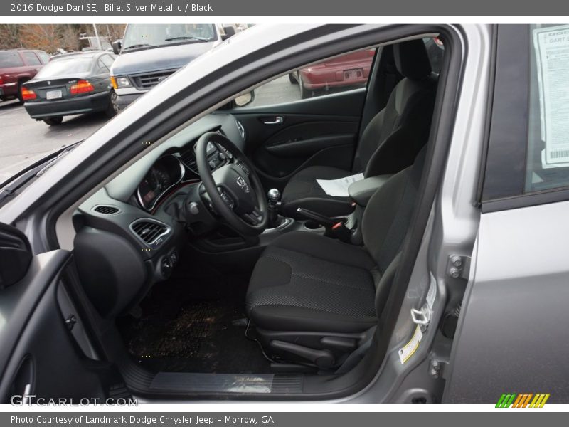 Billet Silver Metallic / Black 2016 Dodge Dart SE