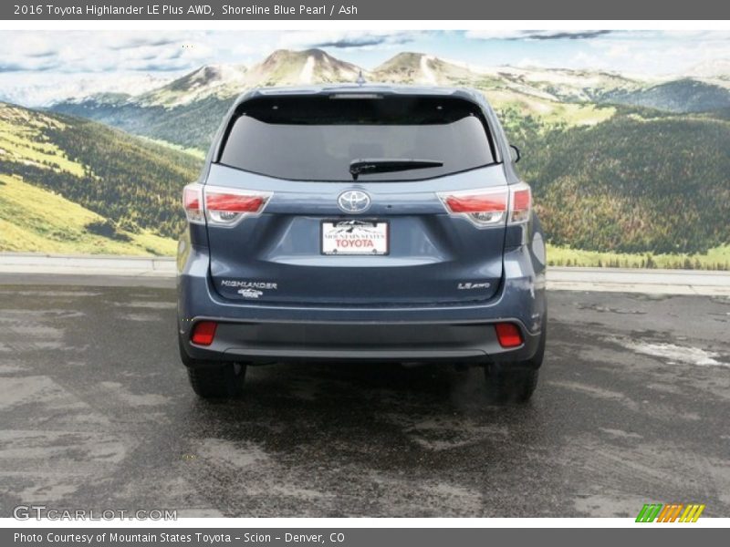 Shoreline Blue Pearl / Ash 2016 Toyota Highlander LE Plus AWD
