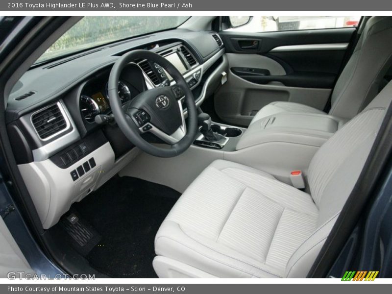 Shoreline Blue Pearl / Ash 2016 Toyota Highlander LE Plus AWD