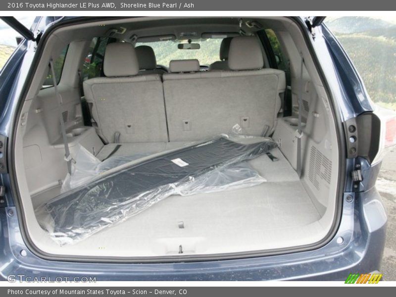 Shoreline Blue Pearl / Ash 2016 Toyota Highlander LE Plus AWD