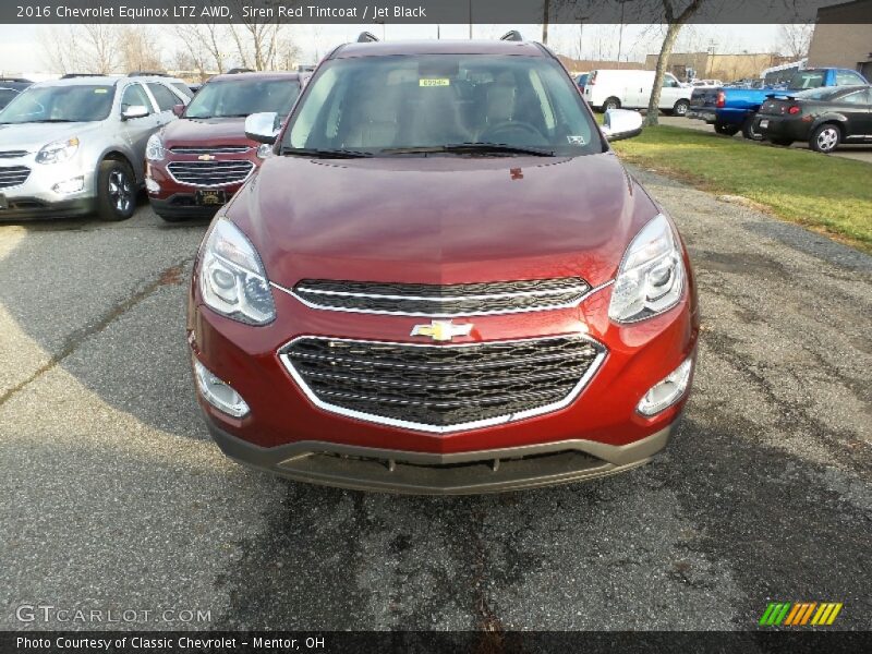 Siren Red Tintcoat / Jet Black 2016 Chevrolet Equinox LTZ AWD