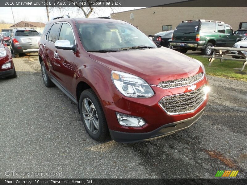 Siren Red Tintcoat / Jet Black 2016 Chevrolet Equinox LTZ AWD