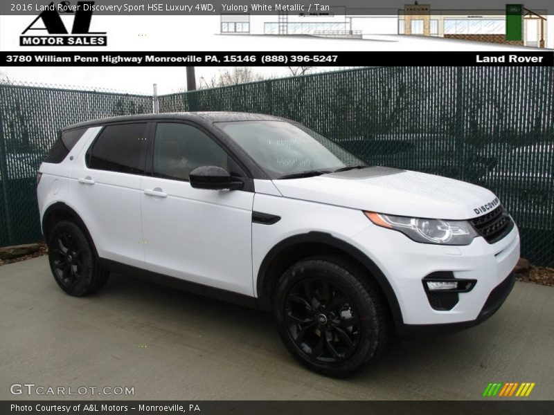 Yulong White Metallic / Tan 2016 Land Rover Discovery Sport HSE Luxury 4WD