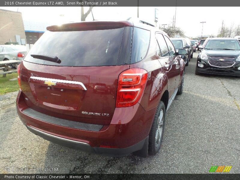 Siren Red Tintcoat / Jet Black 2016 Chevrolet Equinox LTZ AWD
