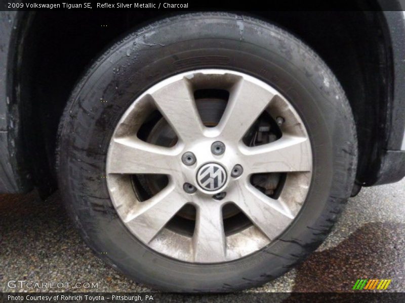 Reflex Silver Metallic / Charcoal 2009 Volkswagen Tiguan SE