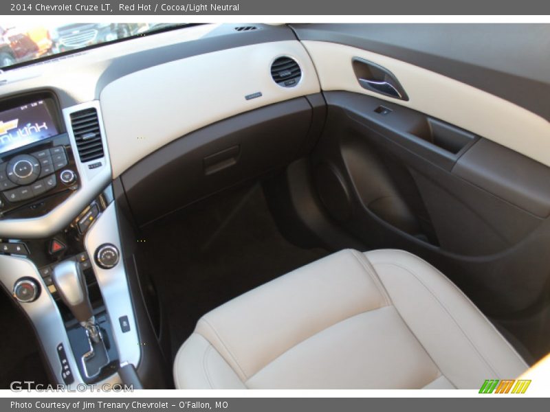 Red Hot / Cocoa/Light Neutral 2014 Chevrolet Cruze LT