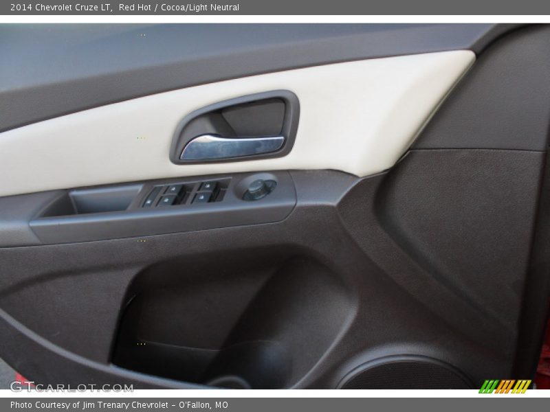 Red Hot / Cocoa/Light Neutral 2014 Chevrolet Cruze LT