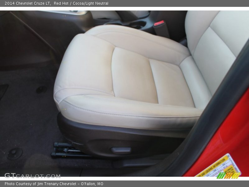 Red Hot / Cocoa/Light Neutral 2014 Chevrolet Cruze LT