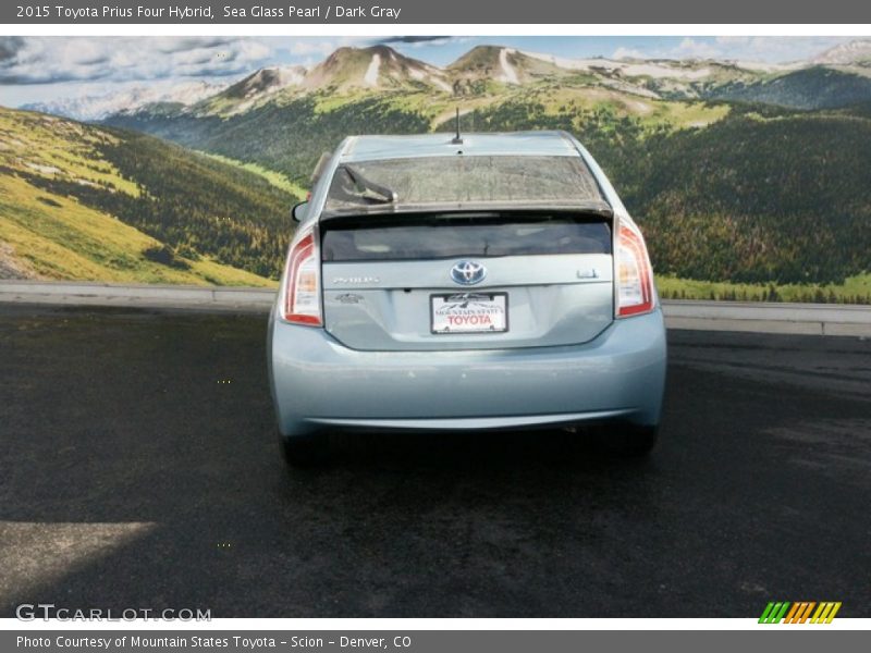Sea Glass Pearl / Dark Gray 2015 Toyota Prius Four Hybrid