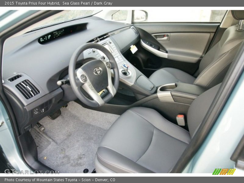Sea Glass Pearl / Dark Gray 2015 Toyota Prius Four Hybrid