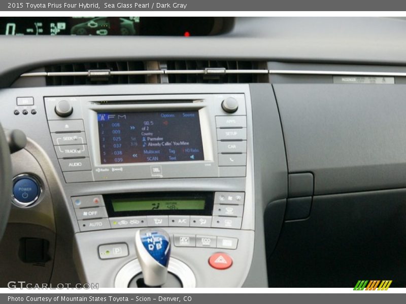 Sea Glass Pearl / Dark Gray 2015 Toyota Prius Four Hybrid