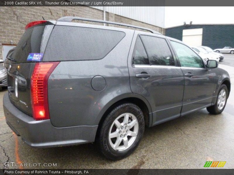 Thunder Gray ChromaFlair / Light Gray/Ebony 2008 Cadillac SRX V6