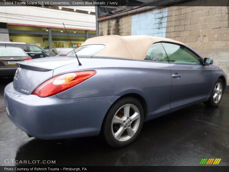 Cosmic Blue Metallic / Ivory 2004 Toyota Solara SLE V6 Convertible