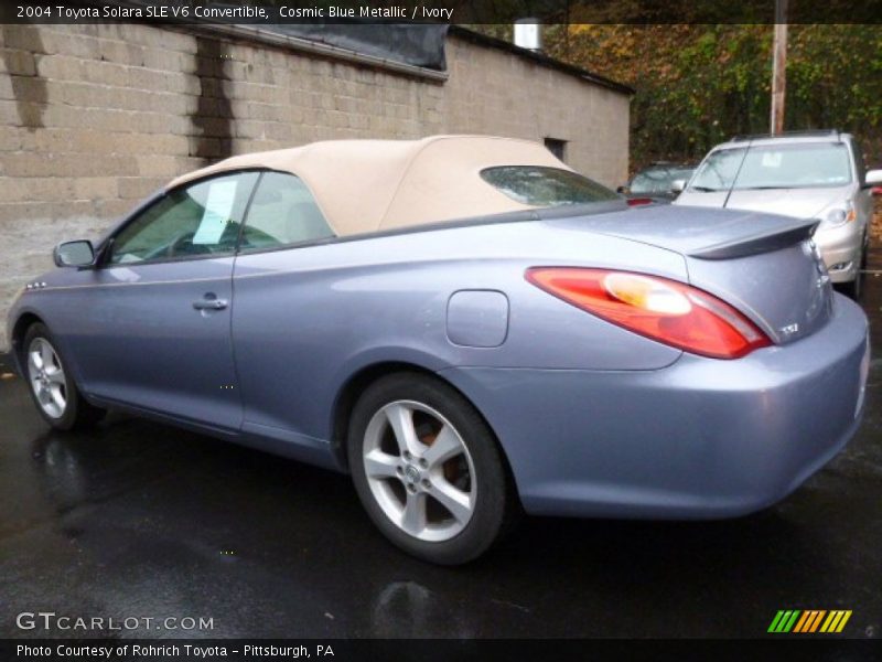 Cosmic Blue Metallic / Ivory 2004 Toyota Solara SLE V6 Convertible