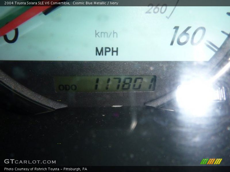 Cosmic Blue Metallic / Ivory 2004 Toyota Solara SLE V6 Convertible