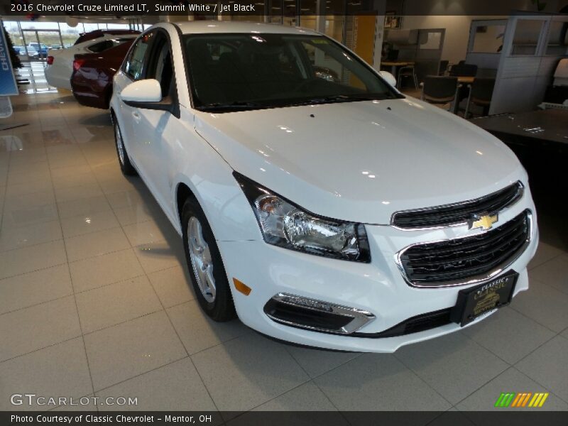 Summit White / Jet Black 2016 Chevrolet Cruze Limited LT