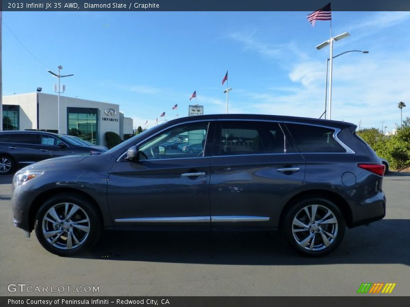 Diamond Slate / Graphite 2013 Infiniti JX 35 AWD