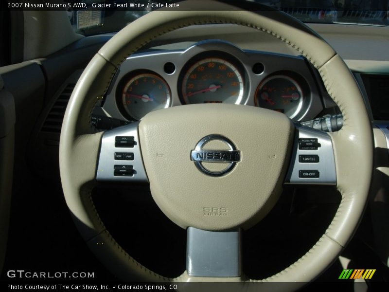 Glacier Pearl White / Cafe Latte 2007 Nissan Murano S AWD