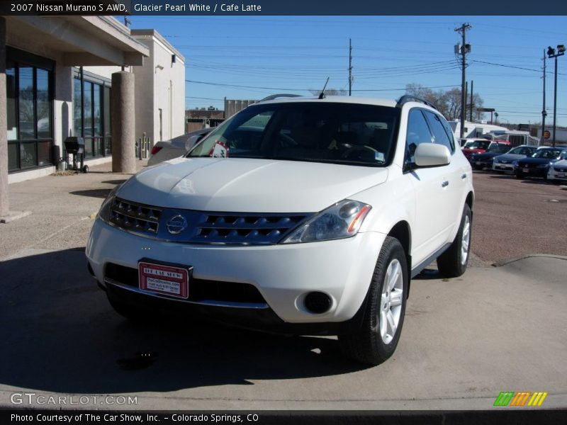 Glacier Pearl White / Cafe Latte 2007 Nissan Murano S AWD
