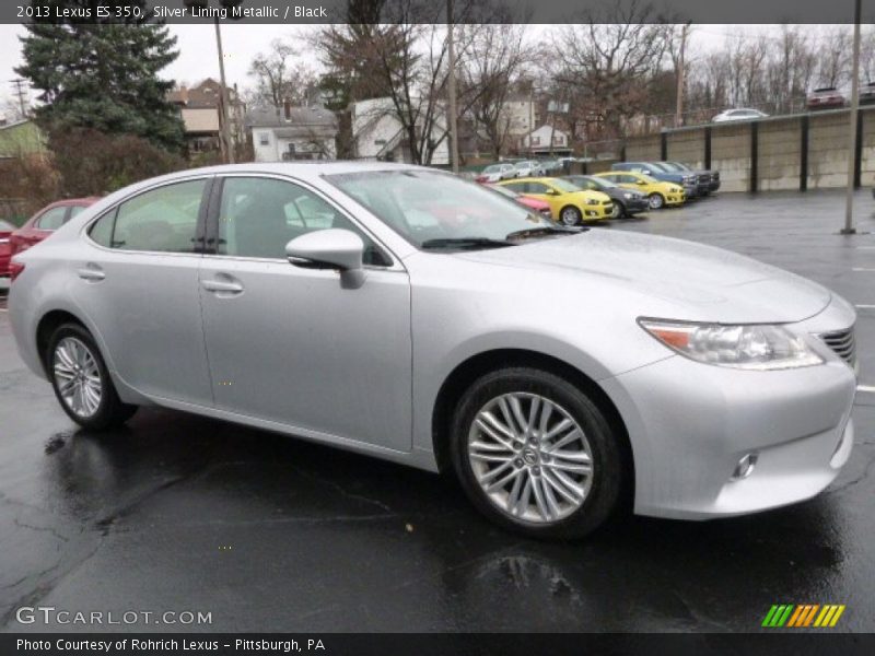 Silver Lining Metallic / Black 2013 Lexus ES 350