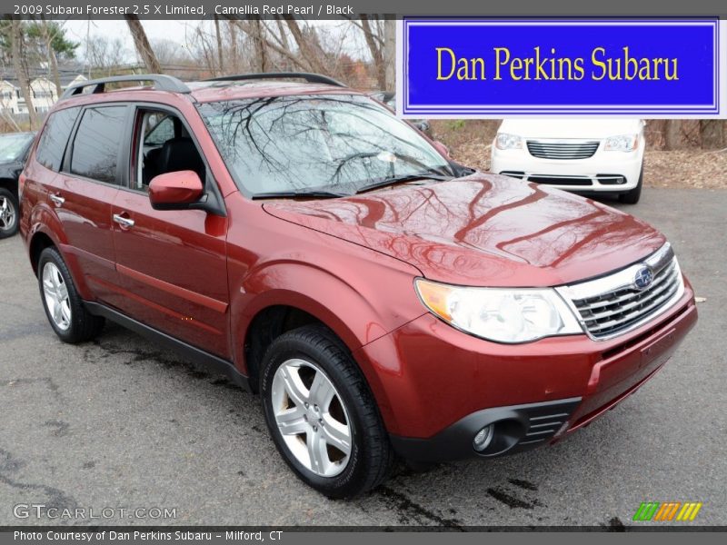 Camellia Red Pearl / Black 2009 Subaru Forester 2.5 X Limited