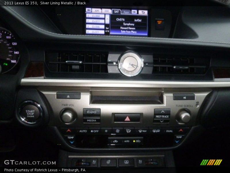 Silver Lining Metallic / Black 2013 Lexus ES 350