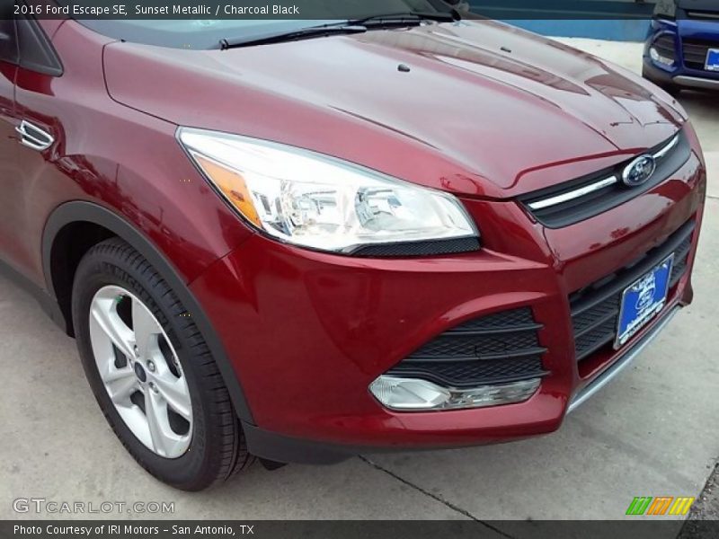 Sunset Metallic / Charcoal Black 2016 Ford Escape SE