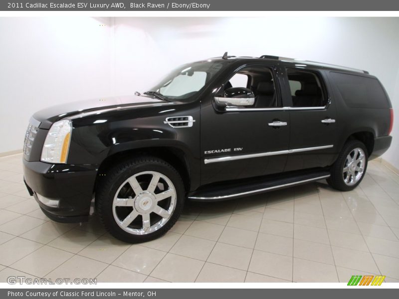 Black Raven / Ebony/Ebony 2011 Cadillac Escalade ESV Luxury AWD