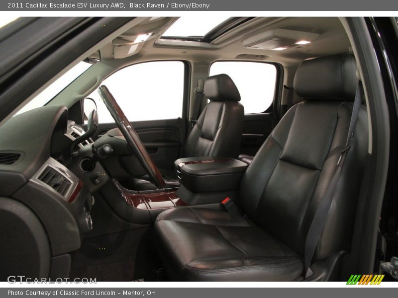 Black Raven / Ebony/Ebony 2011 Cadillac Escalade ESV Luxury AWD