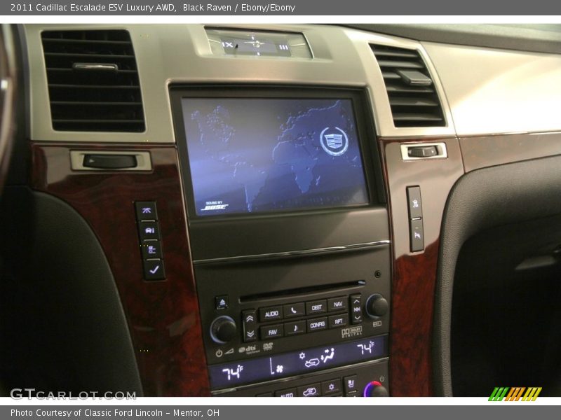 Black Raven / Ebony/Ebony 2011 Cadillac Escalade ESV Luxury AWD