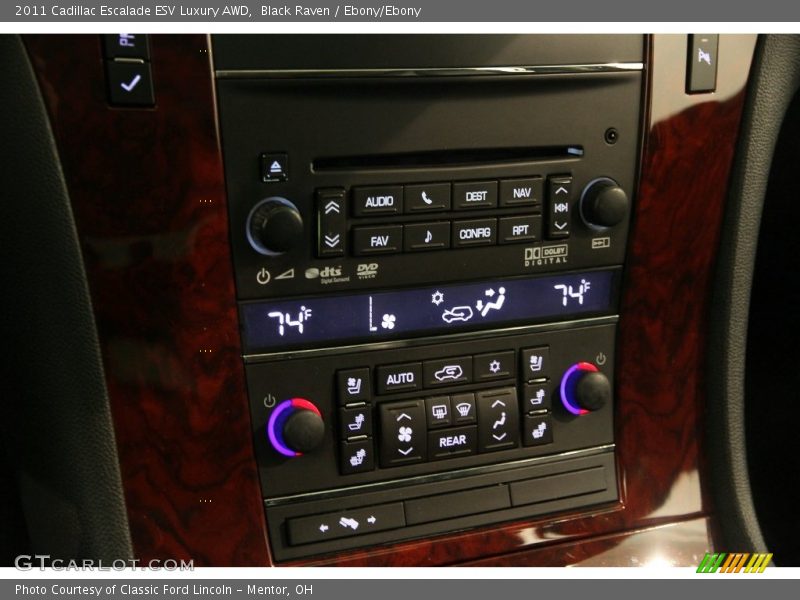 Black Raven / Ebony/Ebony 2011 Cadillac Escalade ESV Luxury AWD