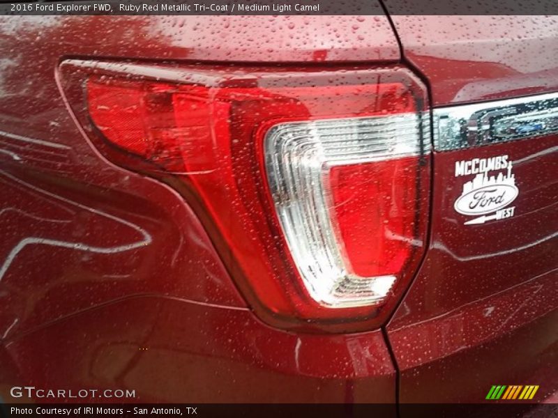 Ruby Red Metallic Tri-Coat / Medium Light Camel 2016 Ford Explorer FWD