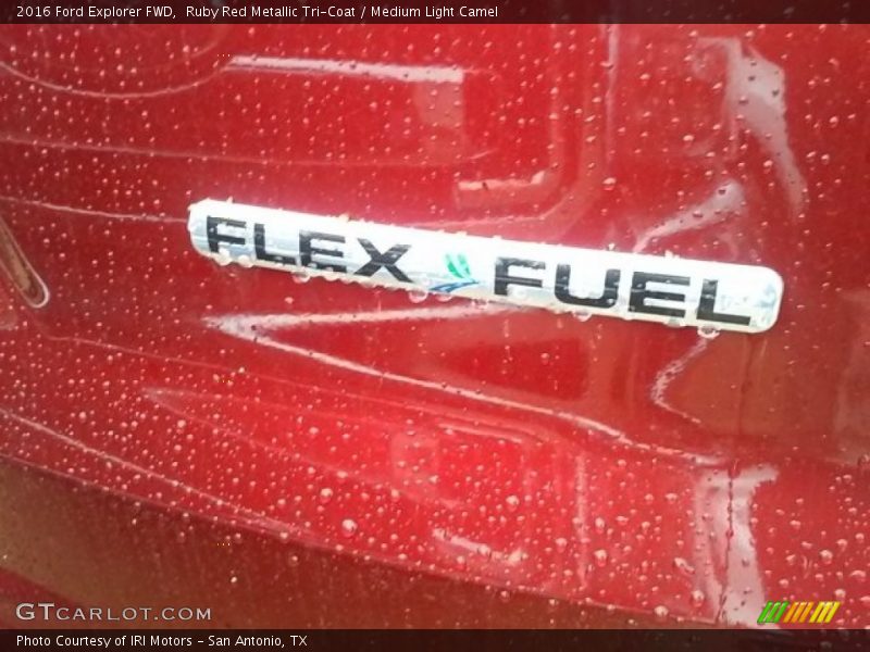Ruby Red Metallic Tri-Coat / Medium Light Camel 2016 Ford Explorer FWD