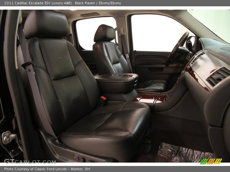 Black Raven / Ebony/Ebony 2011 Cadillac Escalade ESV Luxury AWD