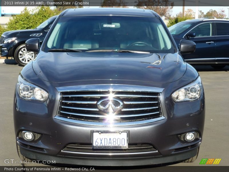 Diamond Slate / Graphite 2013 Infiniti JX 35 AWD