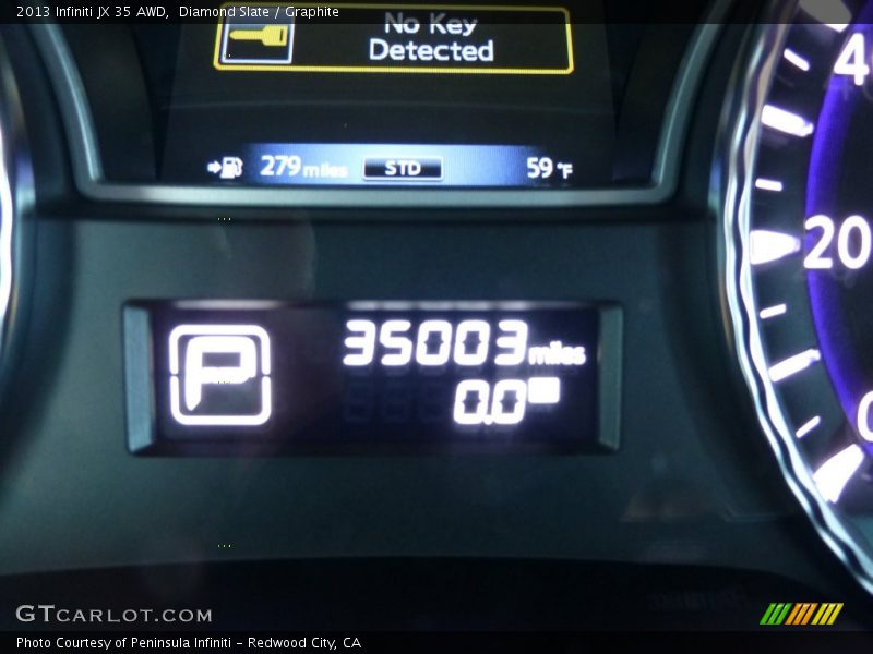 Diamond Slate / Graphite 2013 Infiniti JX 35 AWD