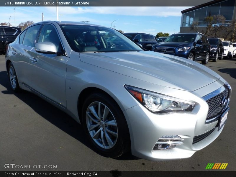 Liquid Platinum / Graphite 2015 Infiniti Q50 3.7