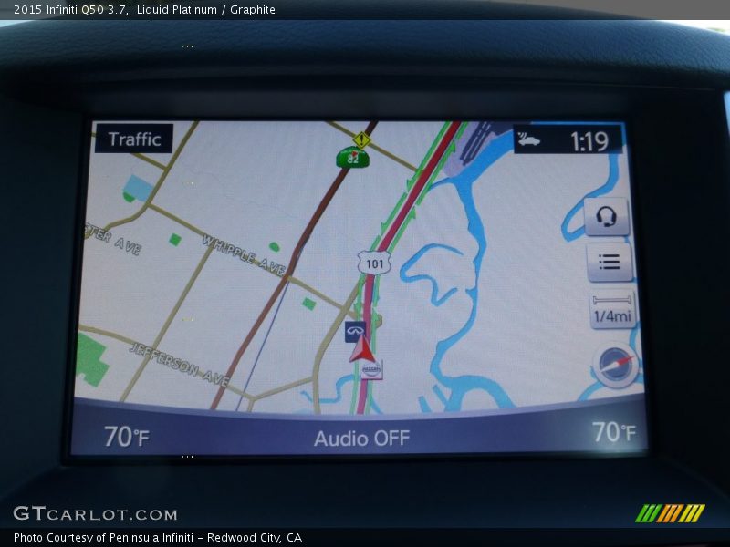 Liquid Platinum / Graphite 2015 Infiniti Q50 3.7